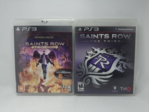 Coleção Saints Row Gat Out Hell E Saints Row The Third Ps3