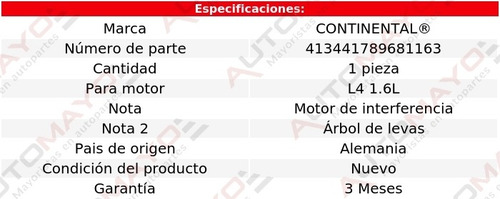1-banda Distribución Continental G3 L4 1.6l Pontiac 06-08