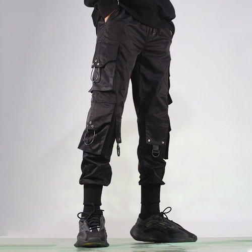 Hombres Estilo Japonés Streetwear Corredores Cargo Pantalons
