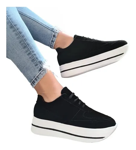 Tenis Plataforma Dama Moda Sara Franco Cuotas sin inter s