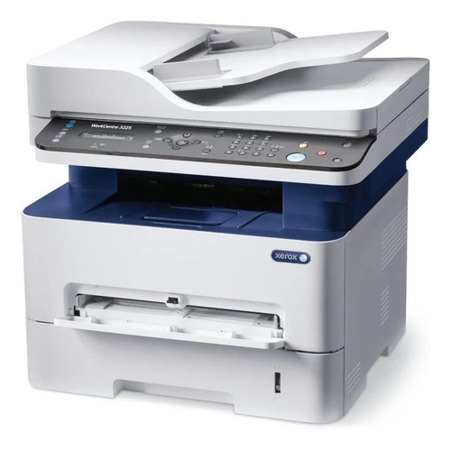 Imagen 2 de 3 de Impresora multifunción Xerox WorkCentre 3225/DNI con wifi blanca y azul 220V - 240V