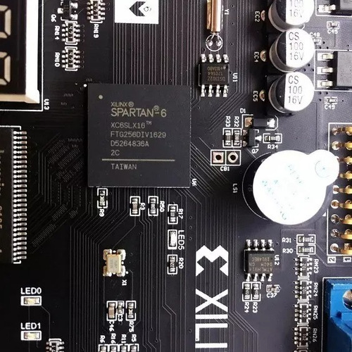 Xilinx Spartan 6 Fpga Xc6slx16-ftg256 Com Display 7 Segmento