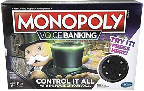 Monopoly Voice Banking Juego De Mesa Familiar Electrnico Par