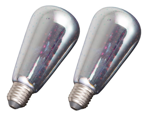 2x 3d Rgb Led Fuegos Artificiales Bombilla Para Mi