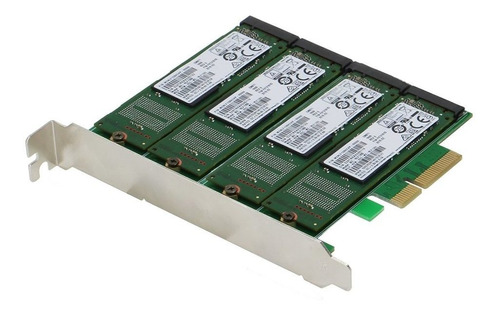 Sedna  Adaptador Pcie Quad M.2 Ssd Sata 6 G 4 Port Raid No