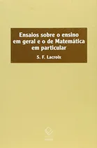 Comprar Libro Ensaios Sobre O Ensino Em Geral E O De Matemática Em P