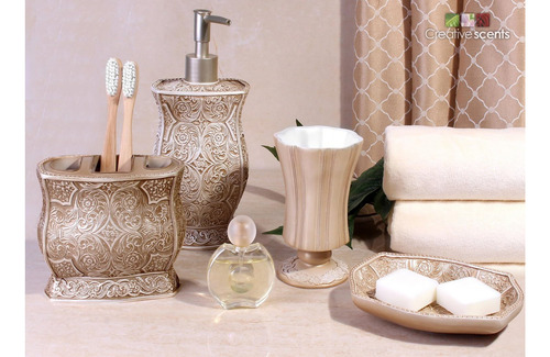 Jabonera Baño, Decorativa Diseño Resina Duradera