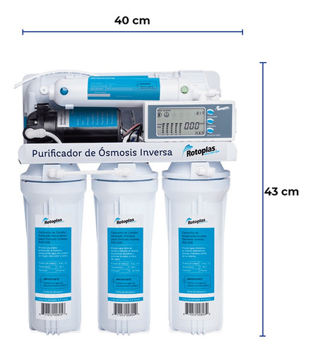 Purificador Rotoplas De Ósmosis Inversa Doméstico