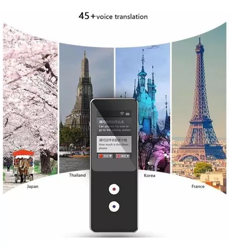 Dispositivo tradutor de idiomas bidirecional em tempo real  voz/foto/gravação tradução WiFi/hotspot/offline com suporte de câmera 137  idiomas para viagens de negócios necessários : : Papelaria e  Escritório