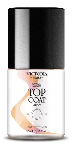 Top Coat No Wipe Selante Unhas Pro Line Victoria Nails 10ml
