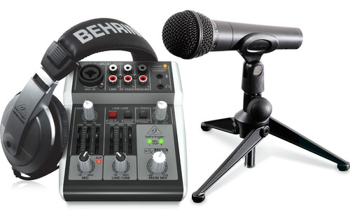 Behringer Podcastudio 2 Usb Paquete Completo De Grabación