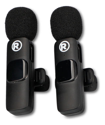 Micrófonos De Solapa Inalámbricos 2 Piezas Radioshack Color Negro