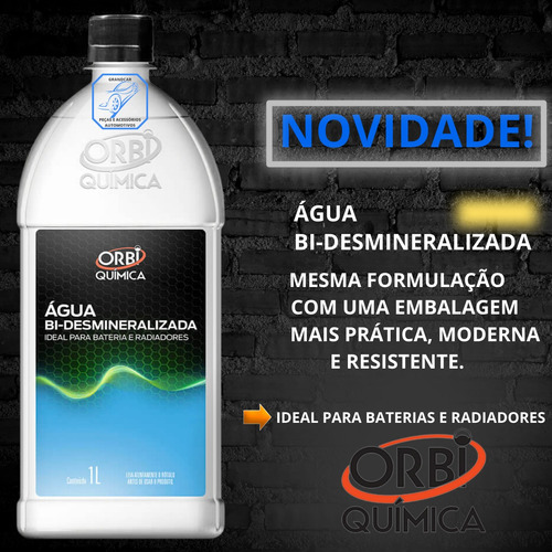 Agua Desmineralizada P Radiadores Baterias 4 Litros Orbi
