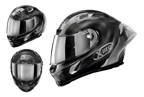 Casco X lite X 803 Rs Ultra Carbon Edicion Oro Mica Plata