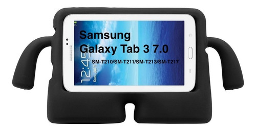 Protector Uso Rudo Goma Manitas Samsung Tab 3 7 T210 Niños
