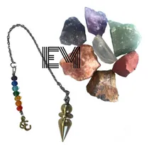 Comprar Kit 7 Chackras Big + Pendulo 7 Chakras Radiestesia Station