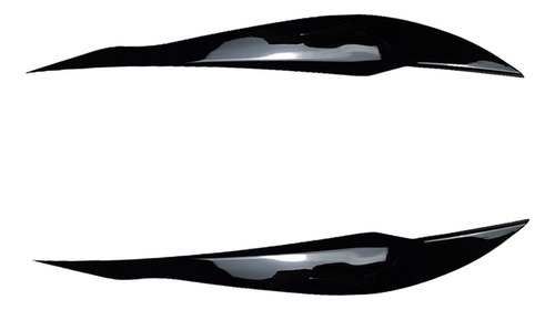 2 Embellecedores De Cubierta De Párpado De Negro Brillante
