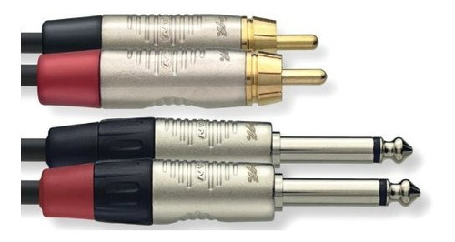 Stagg Ntc3pcmr N-series Deluxe Twin Cable Con Conectores De 