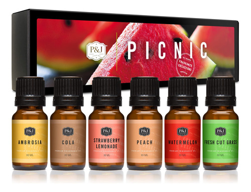 P&j Trading - Juego De Aceites Perfumados Para Picnic - Limo