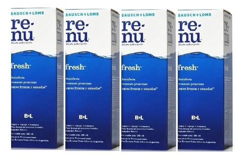 Combo 4 Renu Fresh Multiproposito 500 Ml Lentes De Contacto