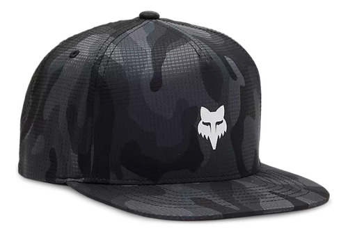 Gorra Fox Modelo Black Camo Tech Snapback Motocross Mtb