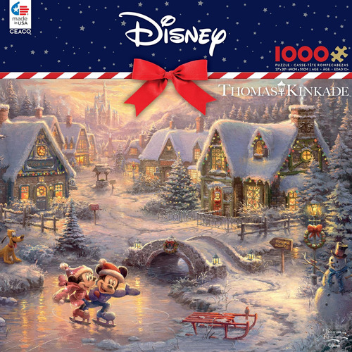 Ceaco - Thomas Kinkade - Mickey Y Minnie Sweetheart Holiday