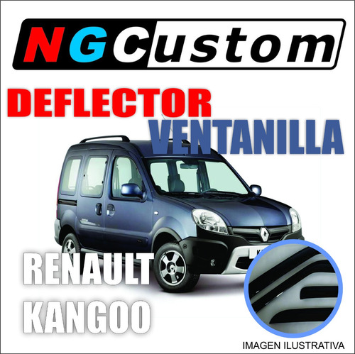 Deflector De Ventanilla Renault Kangoo Delantero Coliza