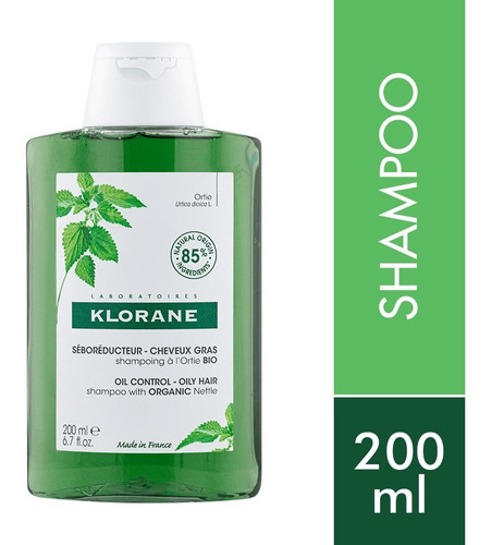 Shampoo Klorane Ortiga Cabello Graso X 200 Ml