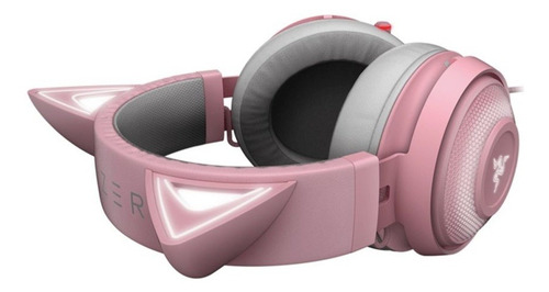 Imagem 4 de 6 de Headset Gamer Razer Kraken Kitty Chroma Quartz Com Fio Pc