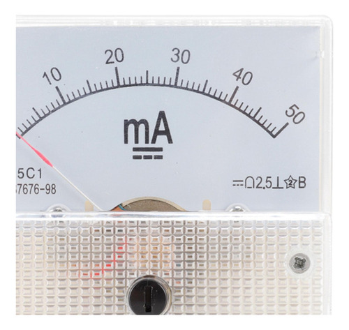 Medidor De Panel De Corriente Analógico Amperímetro 0-50 Ma