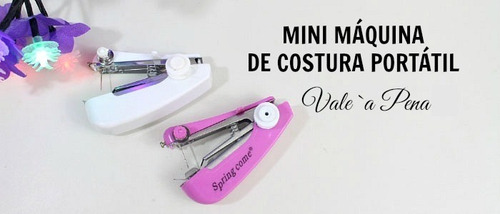 Mini Máquina De Costura Manual Portátil De Mão Tecido Oferta