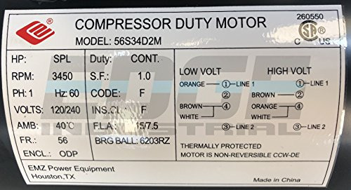 Servicio Compresor Spl Hp Rpm Marco Diametro 5