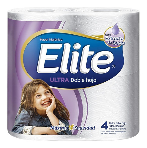 Papel Higienico Elite Ultra Seda Dh 40 Rollos De 30 Metros