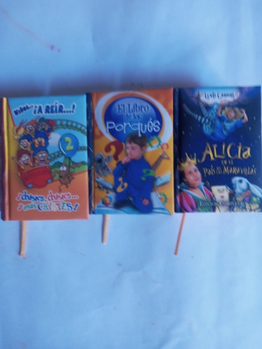 Pack 3 Minilibros. Chistes Niños/libro Porques/alicia