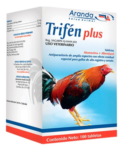Trifén Plus 100 Tabs | Antiparasitario Para Aves