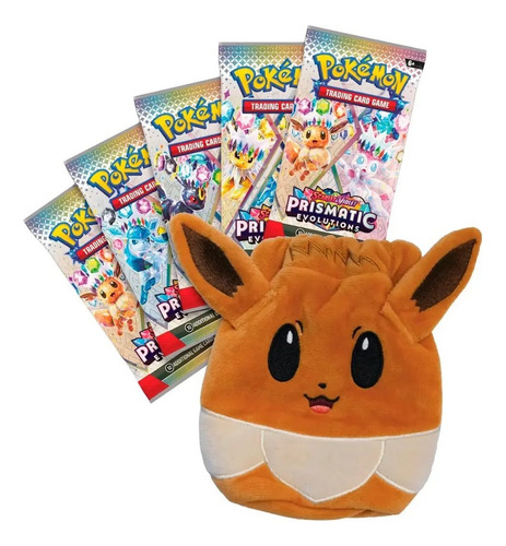 Pokemon Tcg Prismatic Evolution Pouch Eevee Collection Carta Idioma Inglés