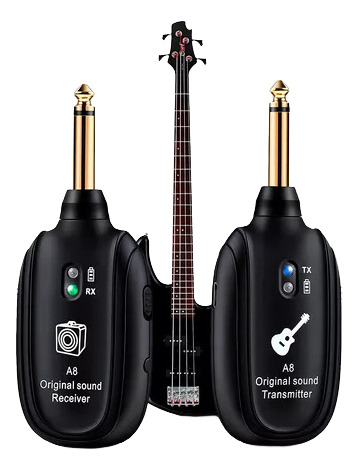 Sistema Inalámbrico Guitarra Transmisor Receptor A8
