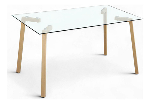 Juego De Comedor Con 4 Sillas Tapizadas Estilo Compacto