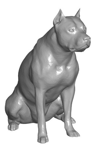 Estatua Figura Perro Pitbull Terrier Decoración Caba