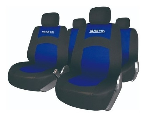 Funda Cubreasiento Negro Con Azul Sparco Universal