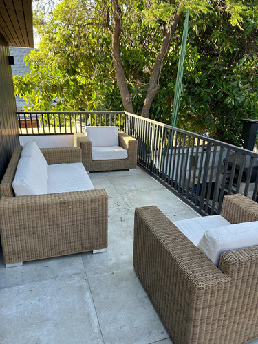 Mueble De Terraza Mimbre Sintético