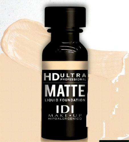 Base de maquillaje líquida IDI Make Up HD Ultra Matte tono 1