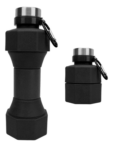 Botella De Agua Plegable Con Forma De Mancuerna De 650 Ml