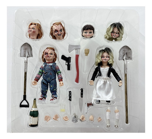 Figuras 2-pack Tifani Y Chuky Compatible Con Neca