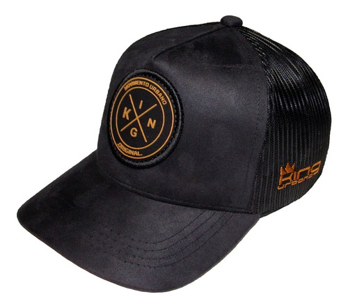 Boné Trucker Brasão King Urbano Original Aba Curva