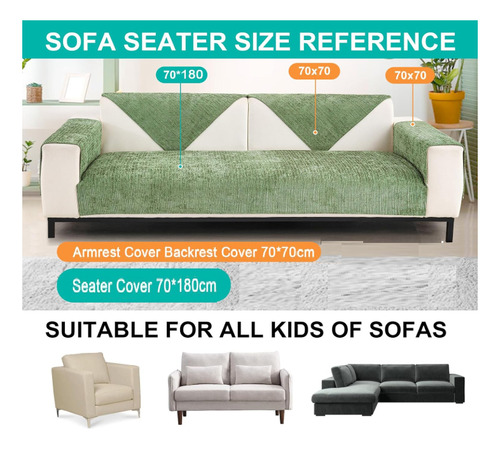 Cubierta Para Sofa Mat 3 Cuerpos Impermeable Medida 70x180cm
