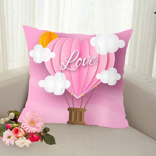 Funda De Almohada For El Día De San Valentín En Forma De T,