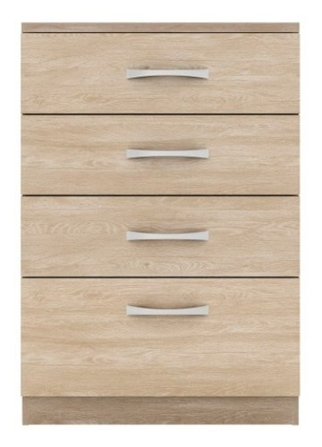 Comoda Astral Nogal 4cajones Multimuebles