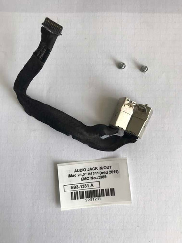 Audio In Out Cable 593-1231 A Apple iMac A1311 21,5 2010