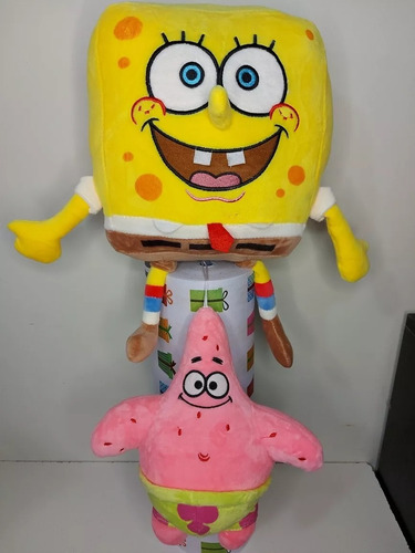 Peluche Bob Esponja O Patricio- 30 Cm. Amarillo